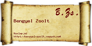 Bengyel Zsolt névjegykártya